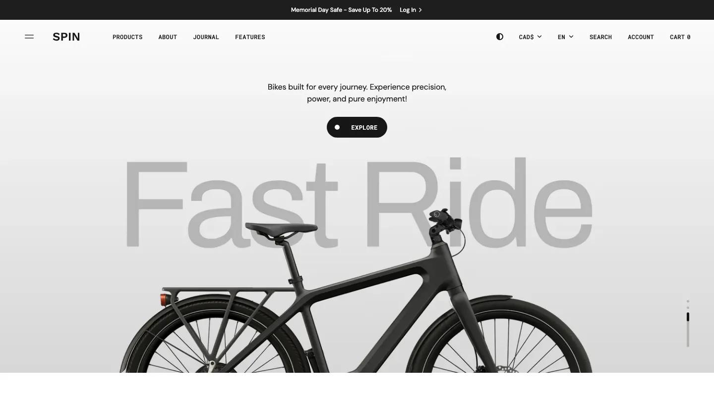 Spin - Shopify Retail & E-commerce Website Theme