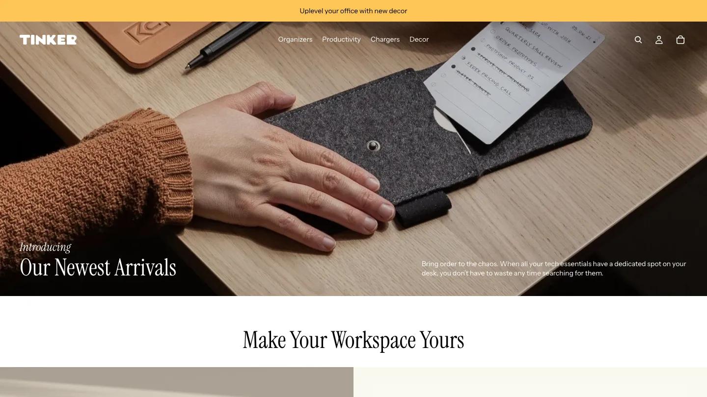 Tinker - Shopify Retail & E-commerce Website Theme