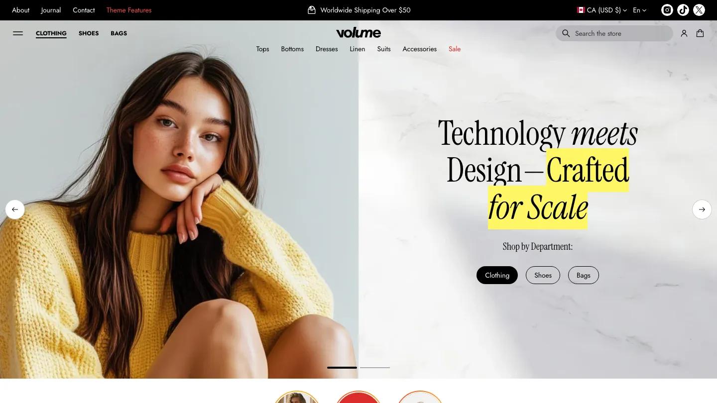 Volume - Shopify Retail & E-commerce Website Theme
