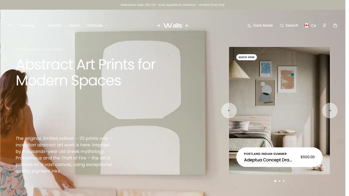 Walls - Shopify Retail & E-commerce Website Theme