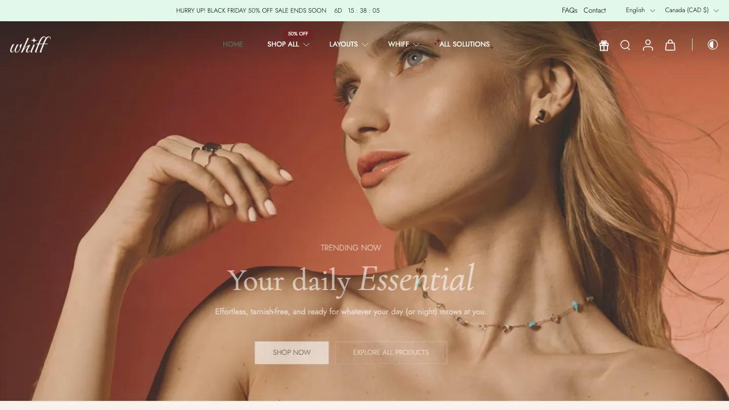 Whiff - Shopify Retail & E-commerce Website Theme