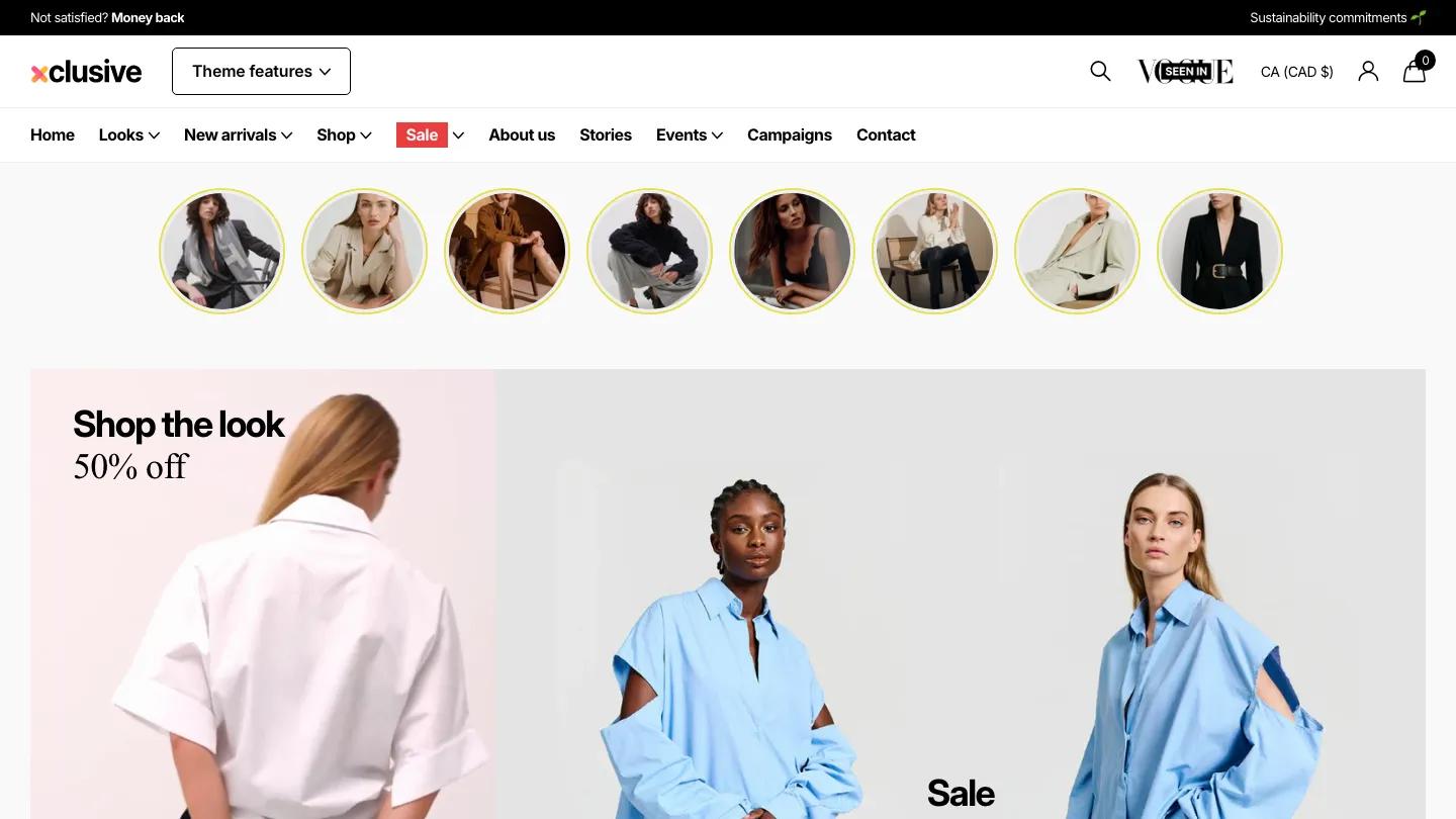 Xclusive - Shopify Retail & E-commerce Website Theme