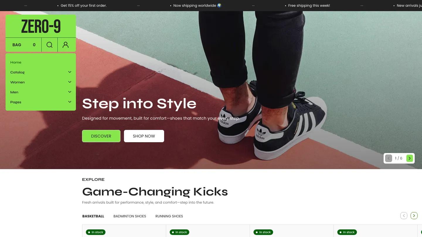 Zero - Shopify Retail & E-commerce Website Theme