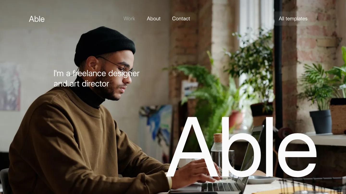 Able - Webflow Portfolio & Agency Website Template