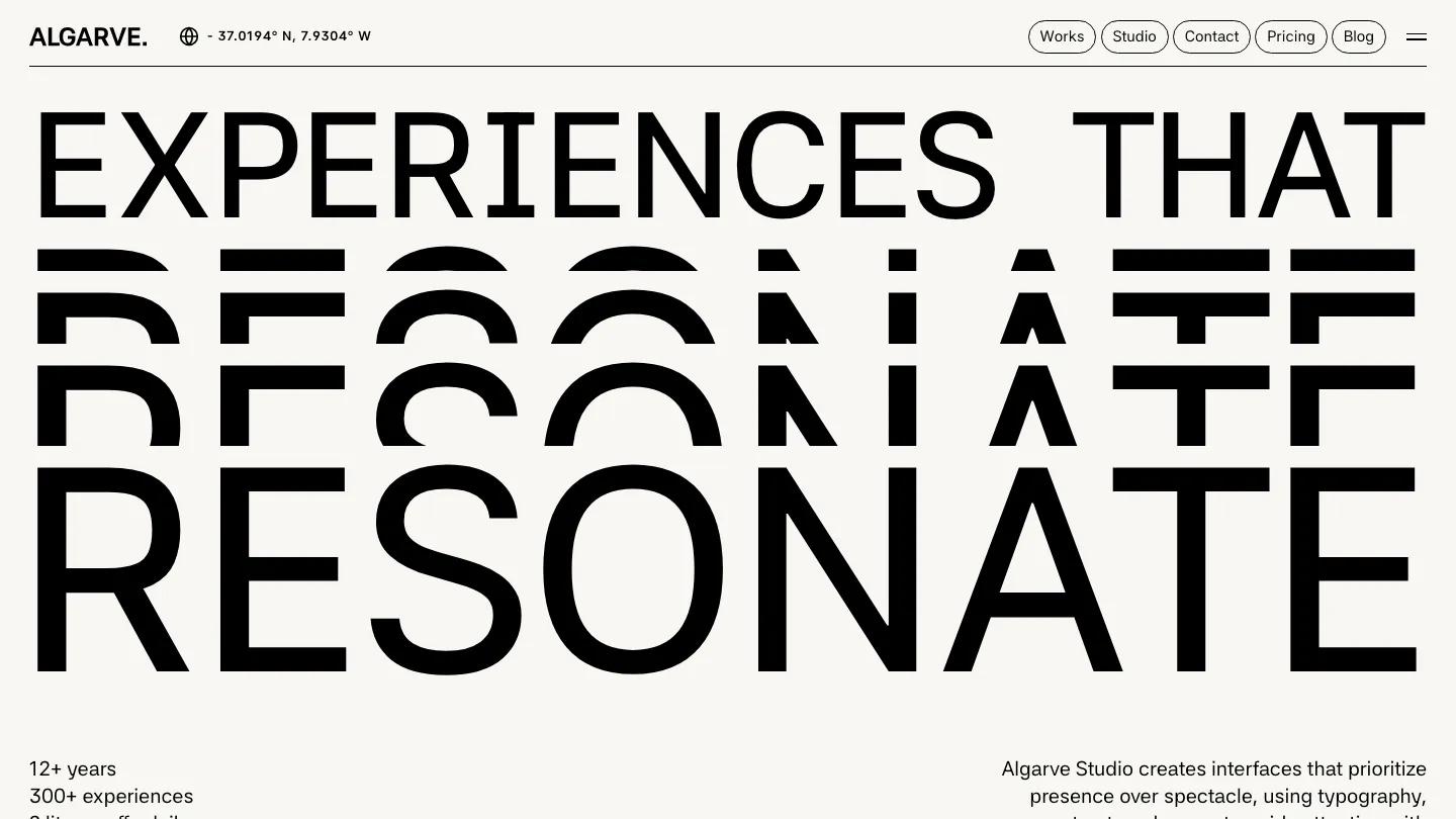 Algarve Studio - Webflow Portfolio & Agency Website Template