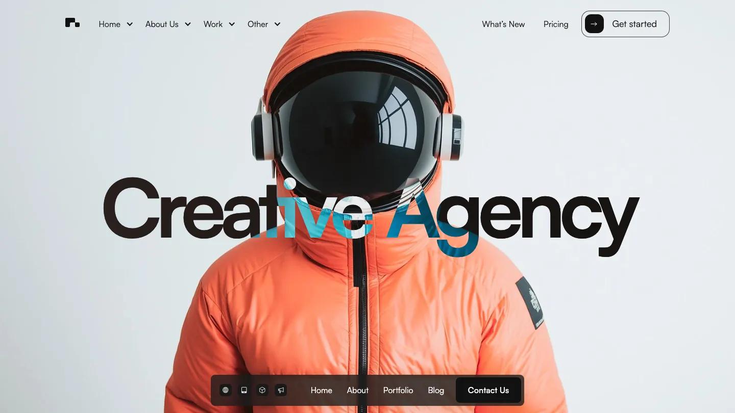 Aries - Webflow Portfolio & Agency Website Template