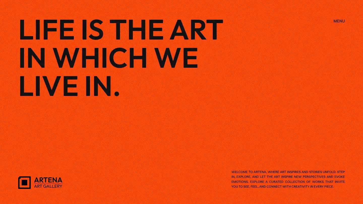 Artena - Webflow Art & Design Website Template
