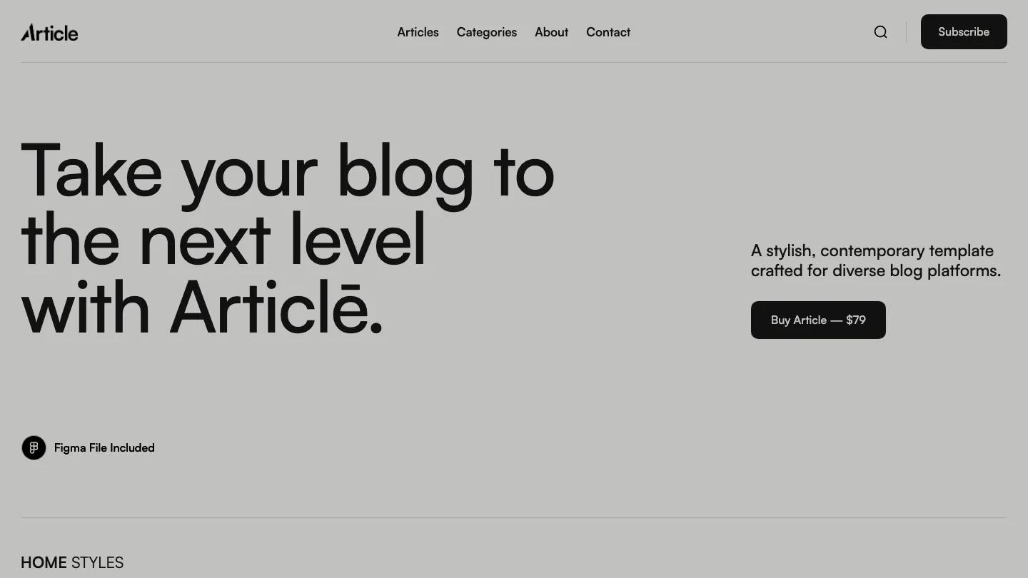 Articlē - Webflow Blog & Editorial Website Template
