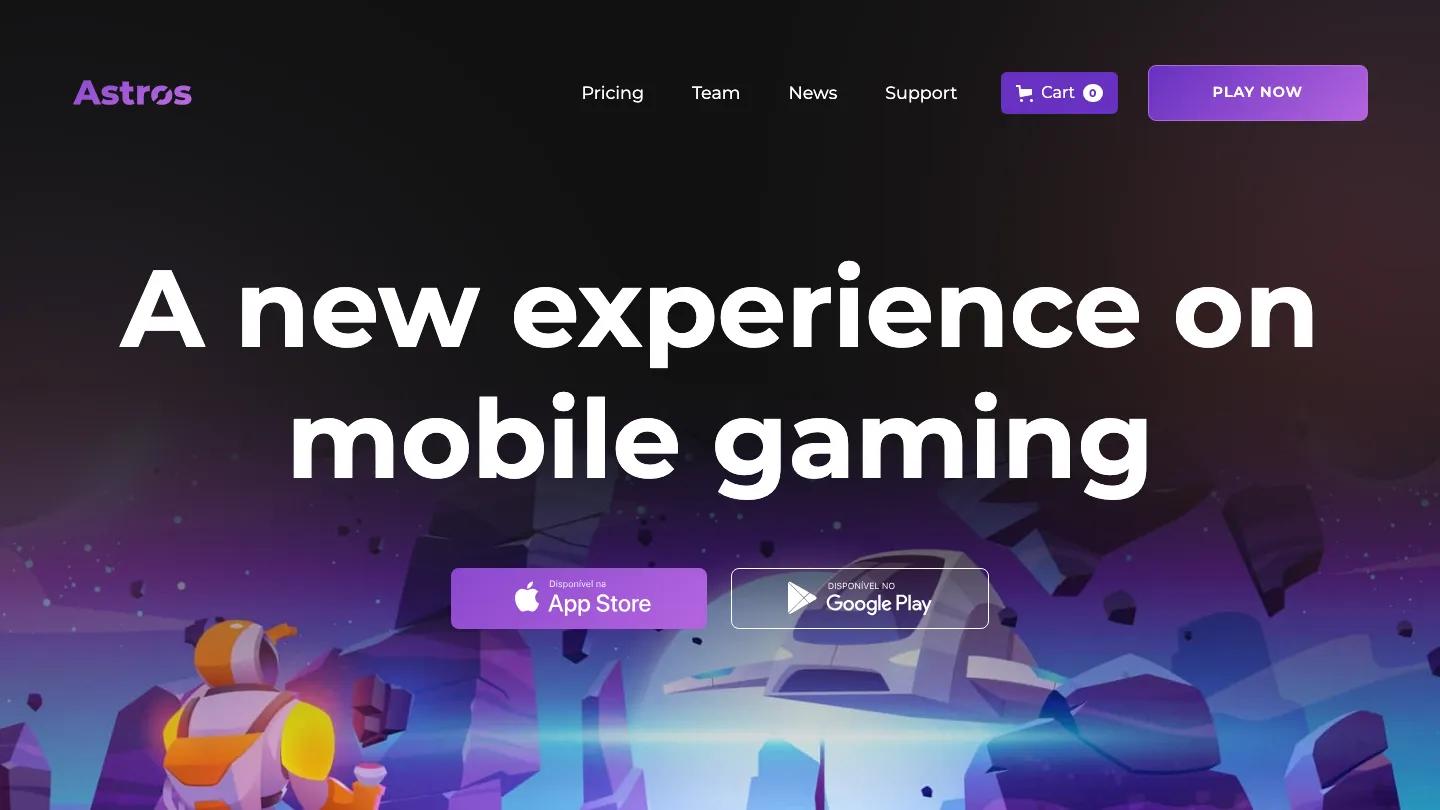 Astro - Webflow Gaming Website Template