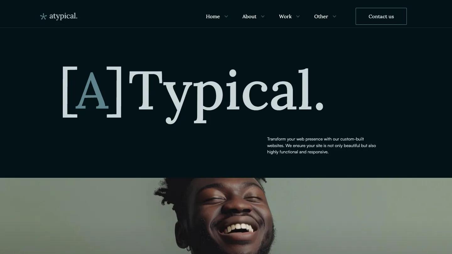 Atypical - Webflow Website Template