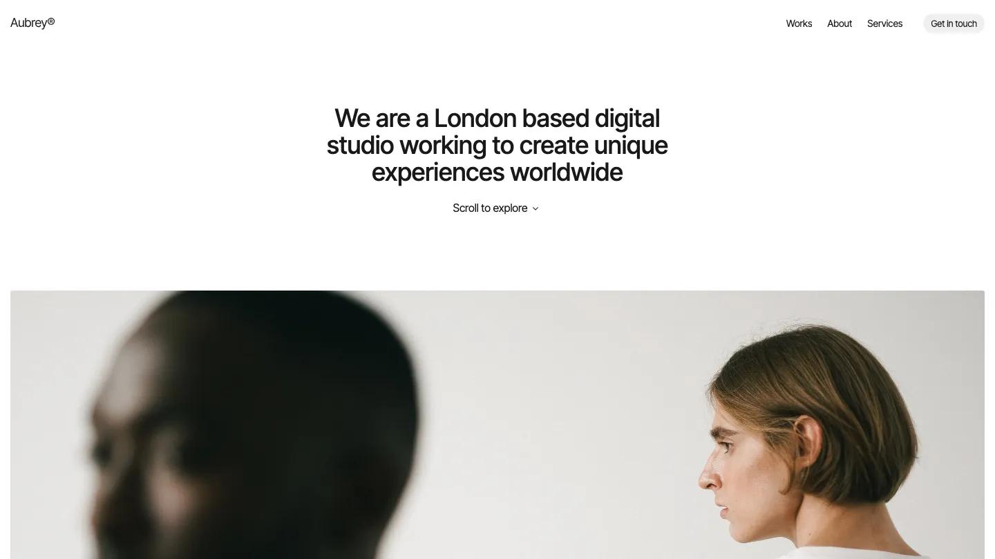 Aubrey - Webflow Portfolio & Agency Website Template