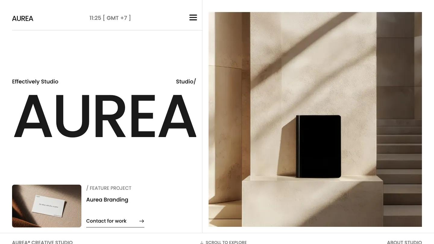 AUREAS - Webflow Portfolio & Agency Website Template