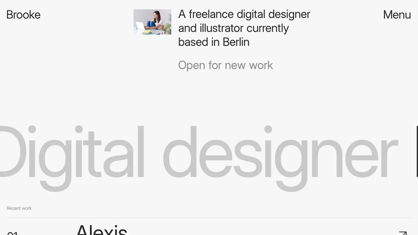 Brooke - Webflow Portfolio & Agency Website Template