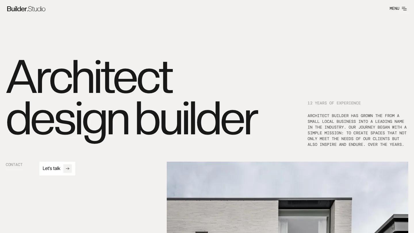 Builder Studio - Webflow Professional Services Website Template