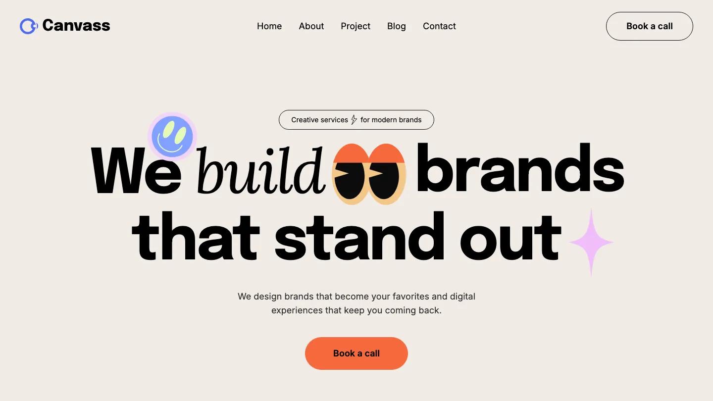 Canvass - Webflow Portfolio & Agency Website Template