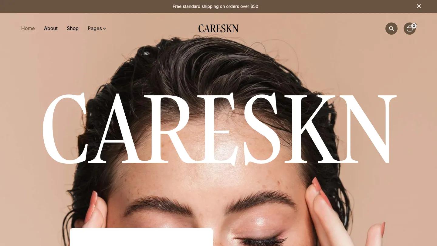Careskn - Webflow Retail & E-commerce Website Template
