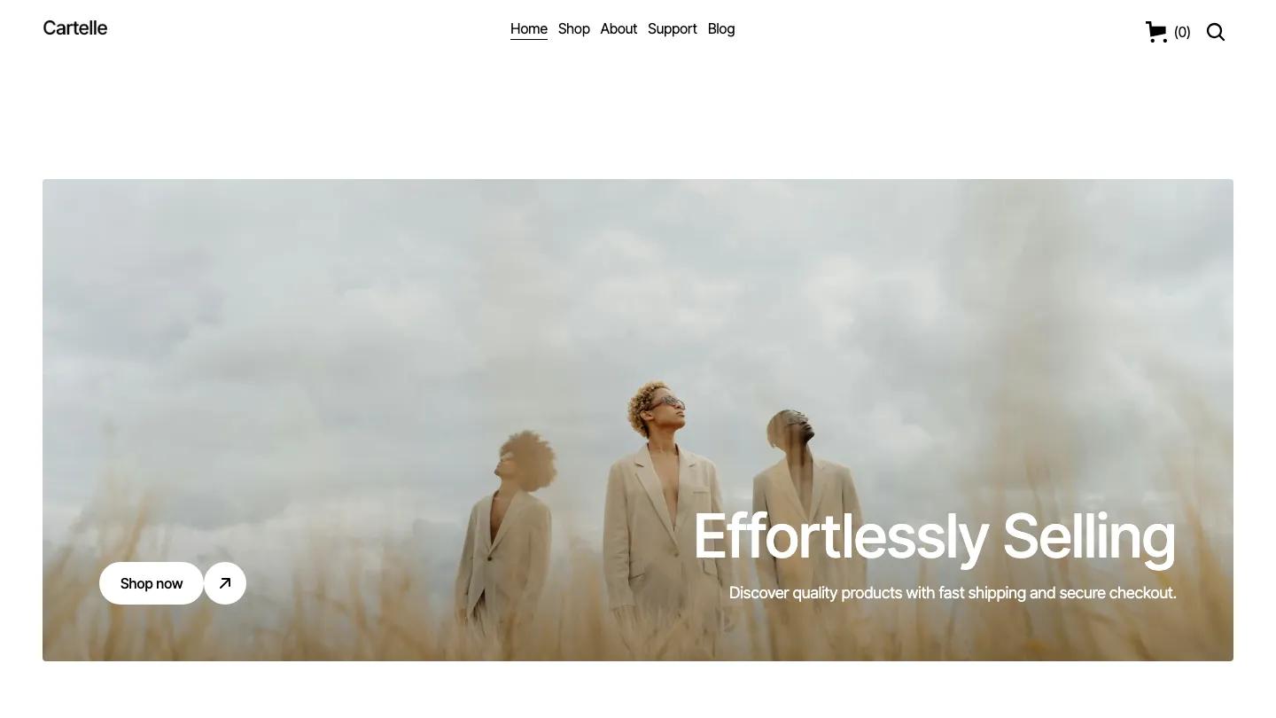 Cartelle - Webflow Retail & E-commerce Website Template
