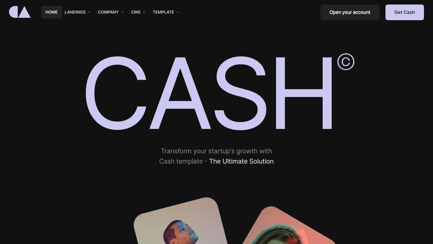 Cash - Webflow Technology & Software Website Template