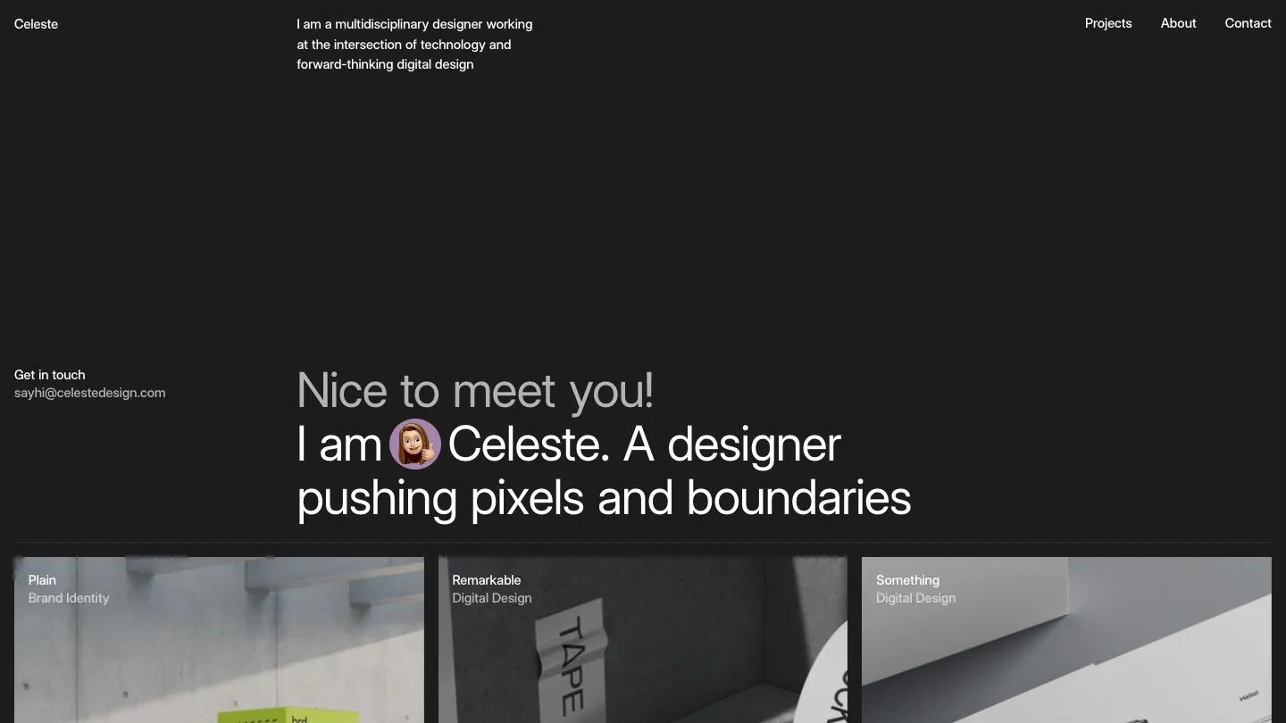 Celeste - Webflow Portfolio & Agency Website Template
