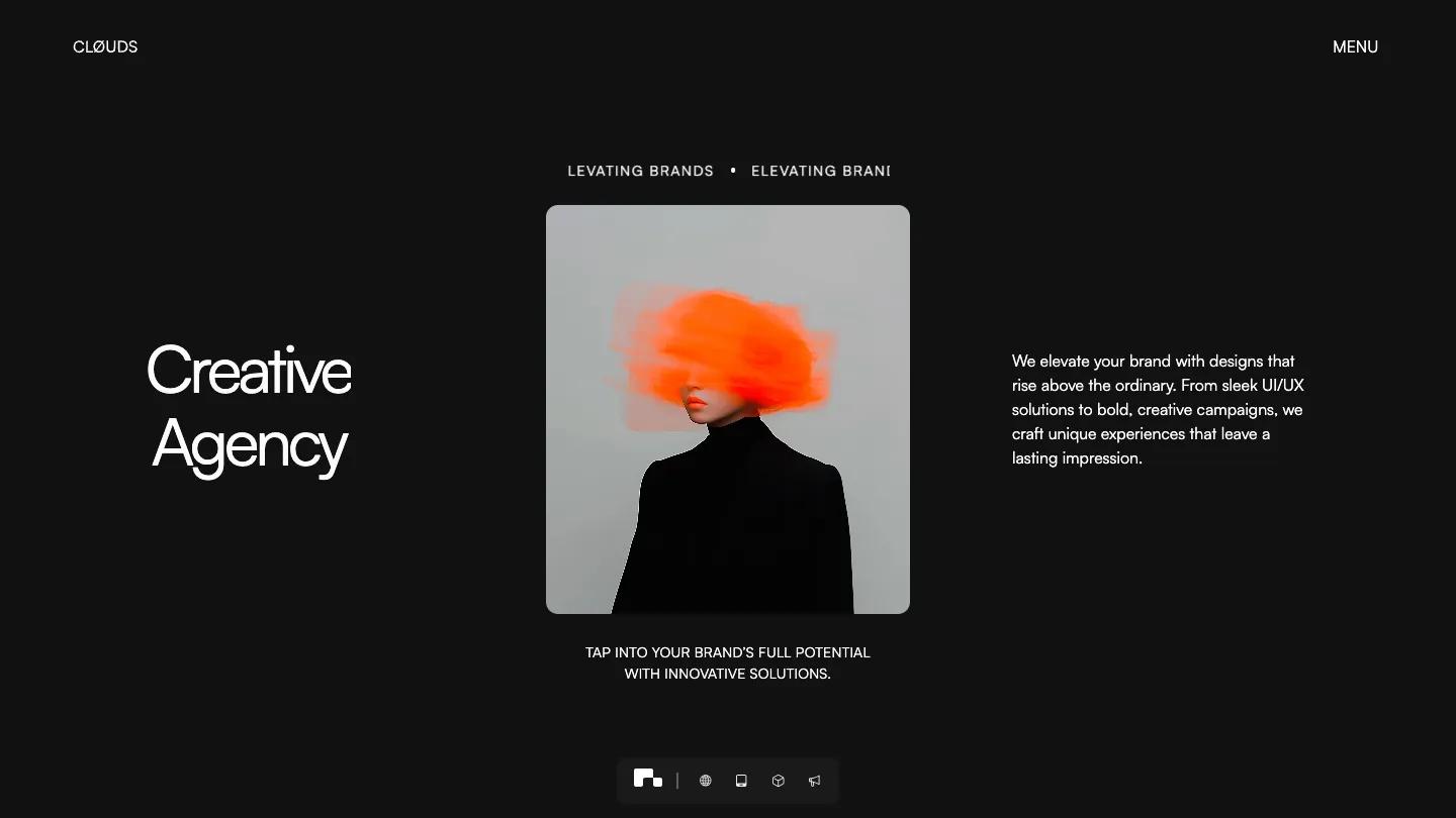 Clouds Studio - Webflow Portfolio & Agency Website Template