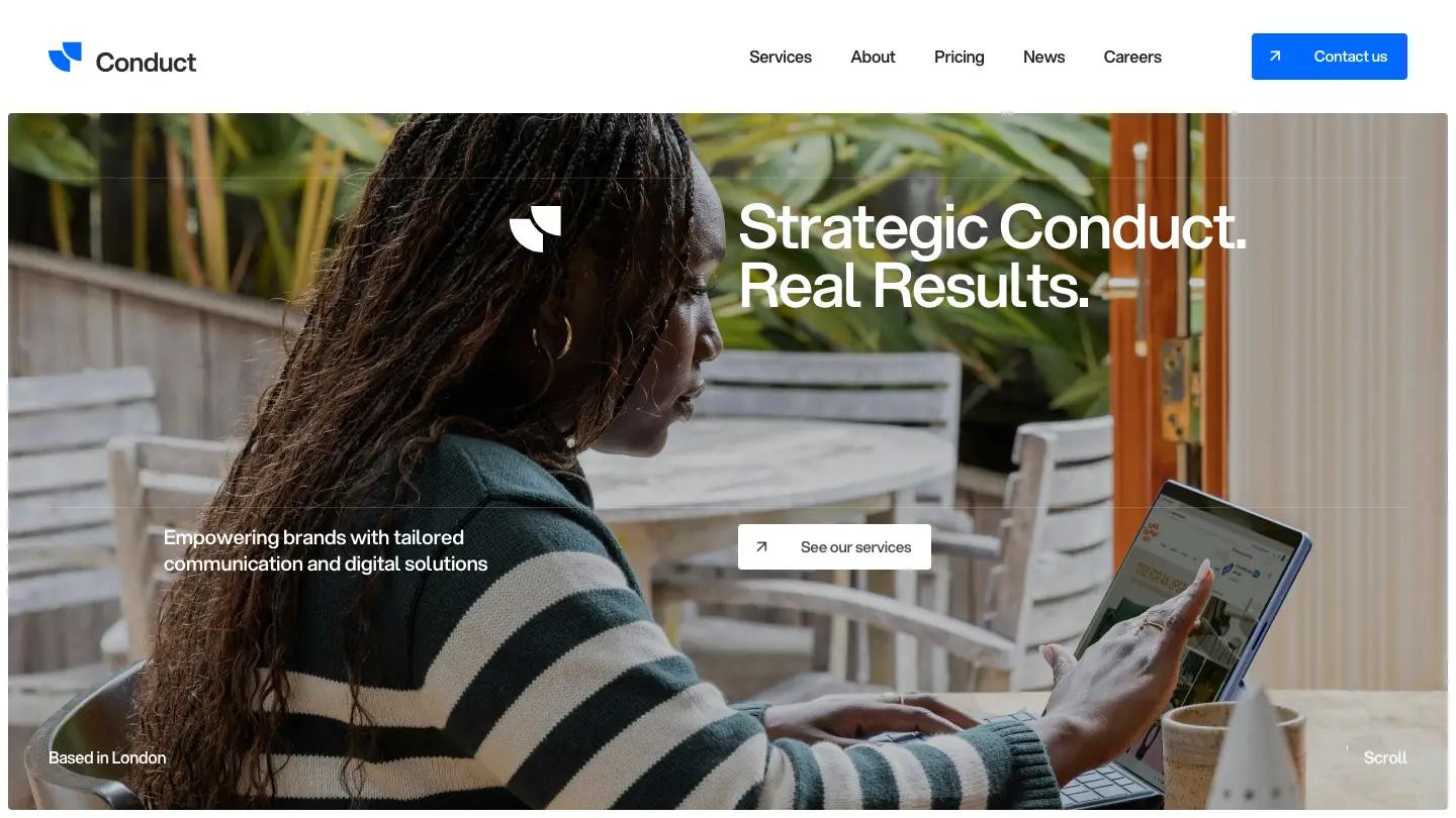 Conduct - Webflow Professional Services Website Template