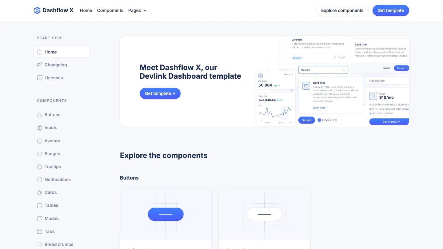 Dashflow X - Webflow Website Template