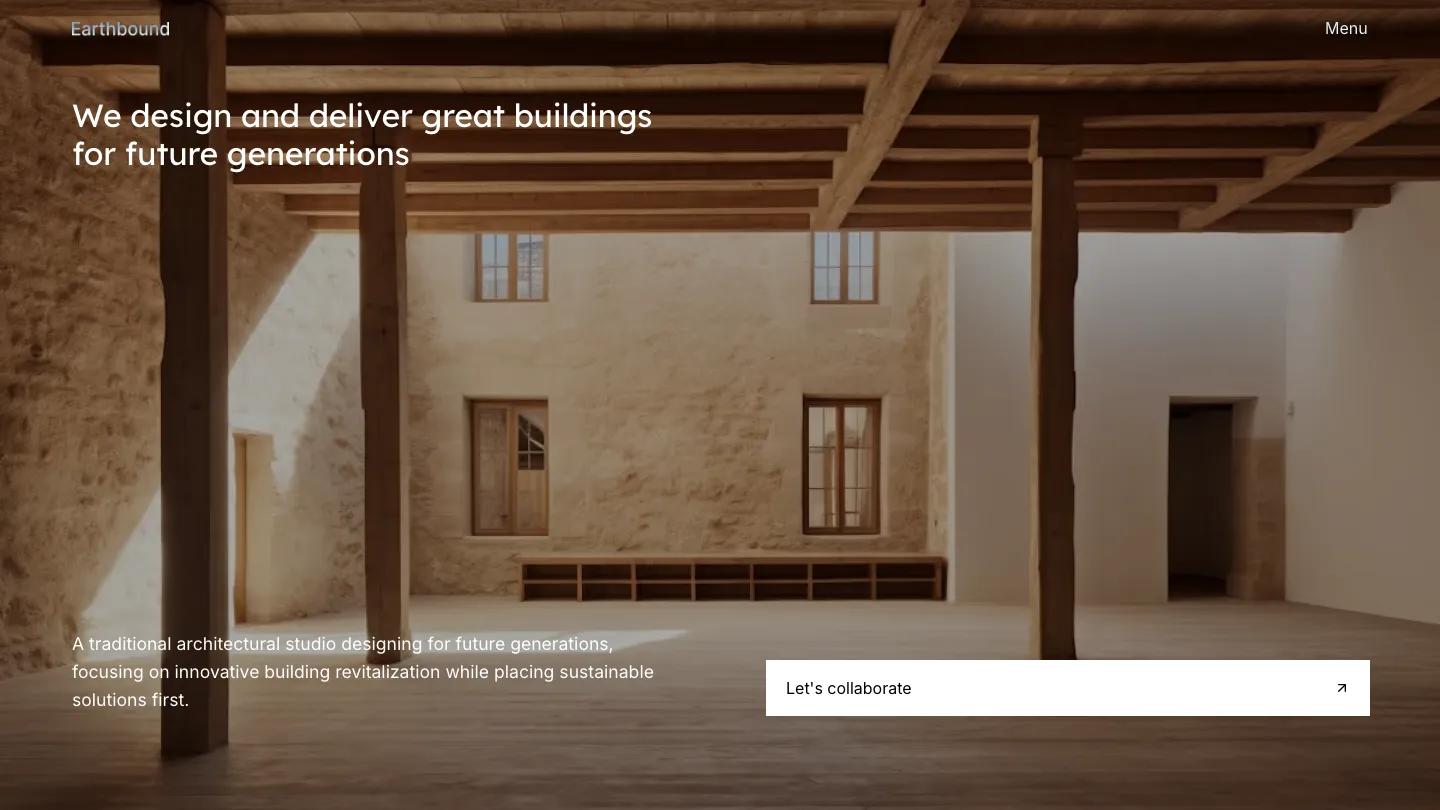 Earthbound - Webflow Professional Services Website Template