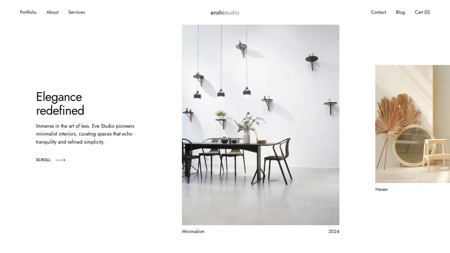 Enshi - Webflow Portfolio & Agency Website Template