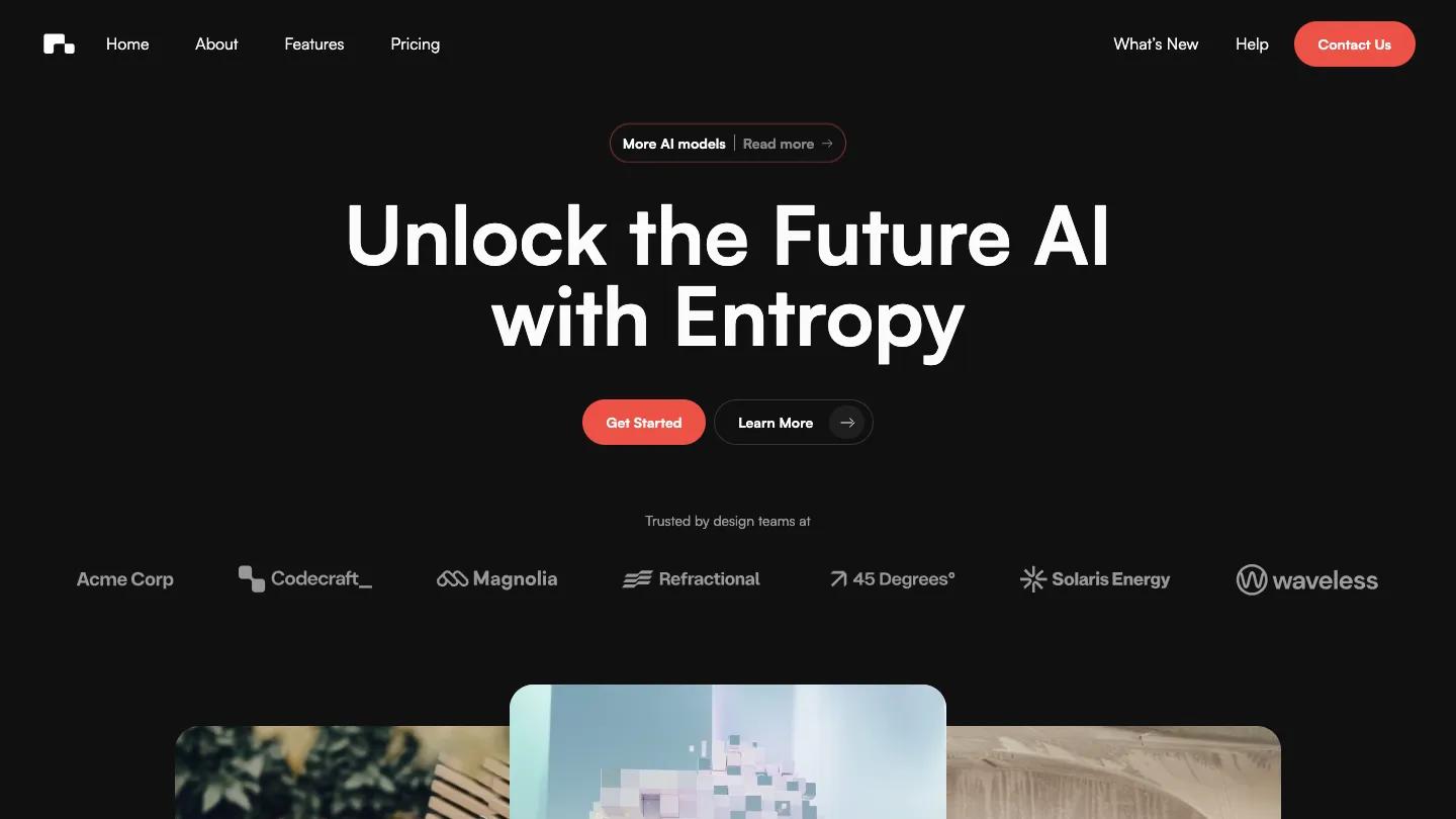 Entropy - Webflow Technology & Software Website Template