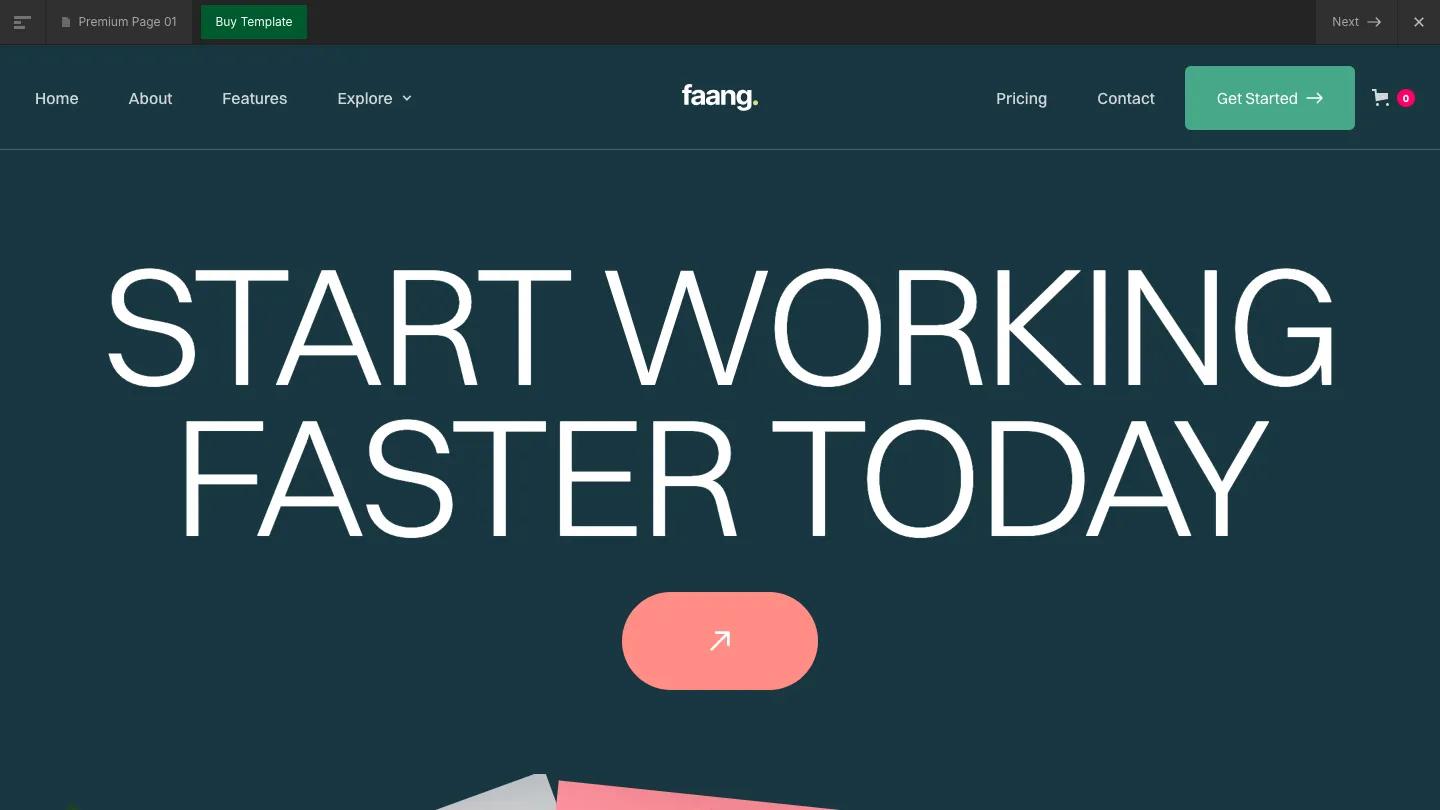 Faang - Webflow Technology & Software Website Template