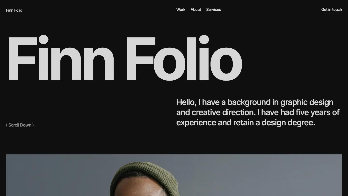 Finn Folio - Webflow Portfolio & Agency Website Template