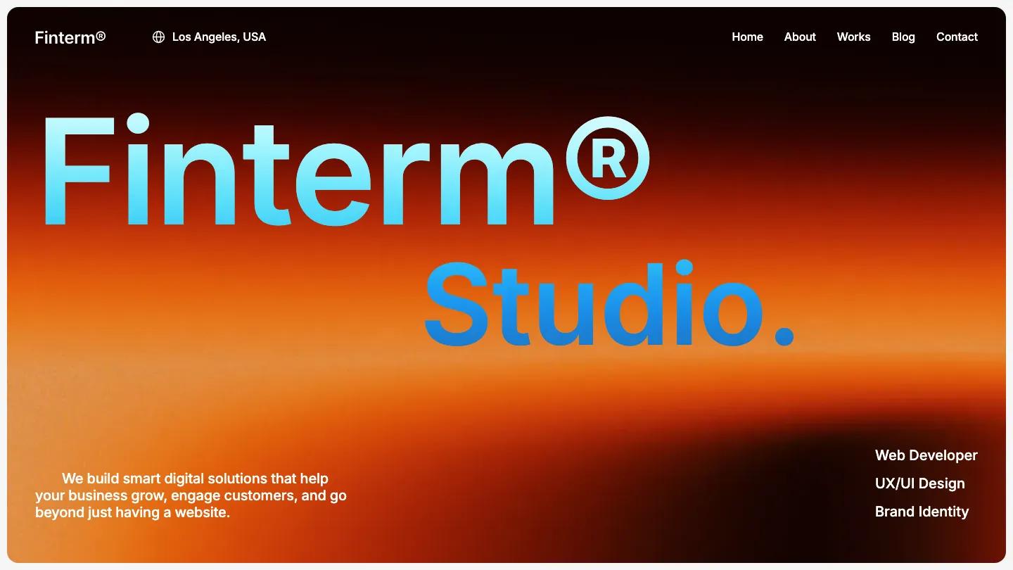 Finterm - Webflow Portfolio & Agency Website Template