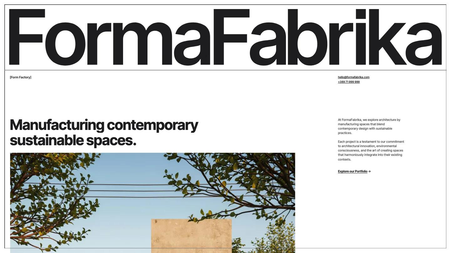 FormaFabrika - Webflow Professional Services Website Template