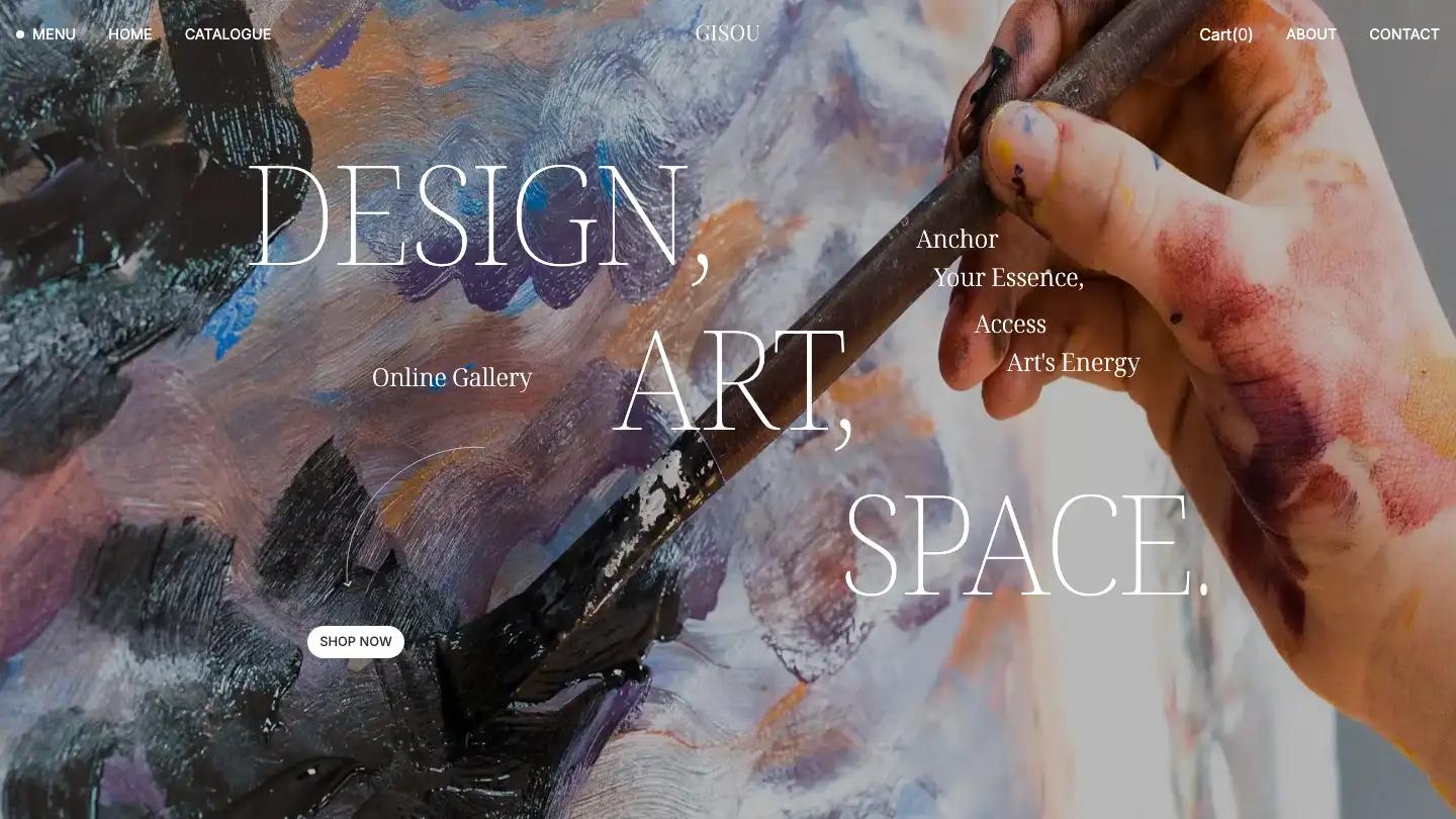 Gisou Collective - Webflow Art & Design Website Template