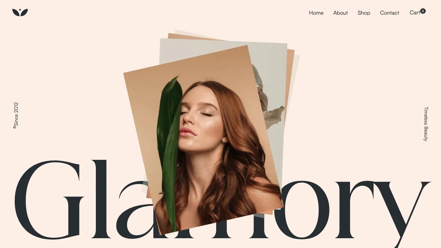 Glamory - Webflow Beauty & Personal Care Website Template