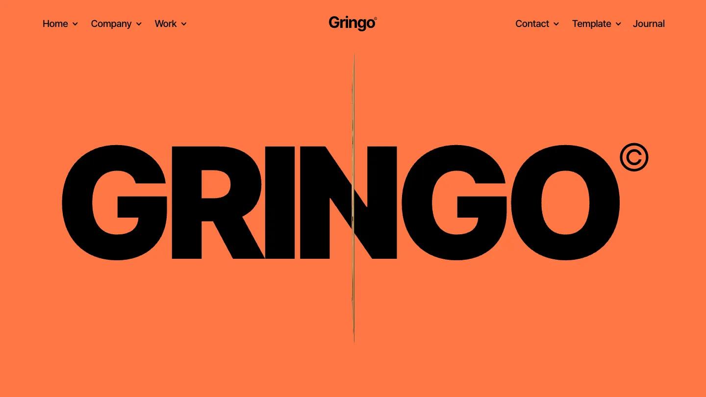 Gringo - Webflow Portfolio & Agency Website Template