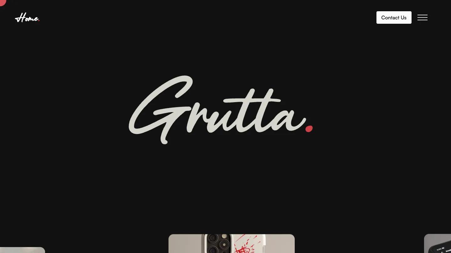 Grutta - Webflow Portfolio & Agency Website Template