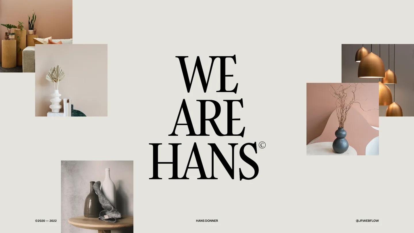 Hans - Webflow Portfolio & Agency Website Template