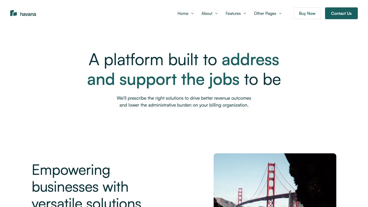 Havanna - Webflow Technology & Software Website Template