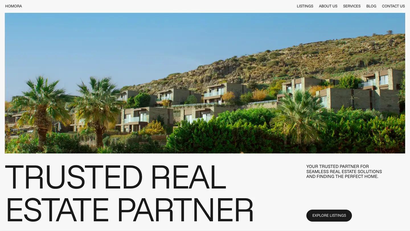 HOMORA - Webflow Real Estate & Property Website Template