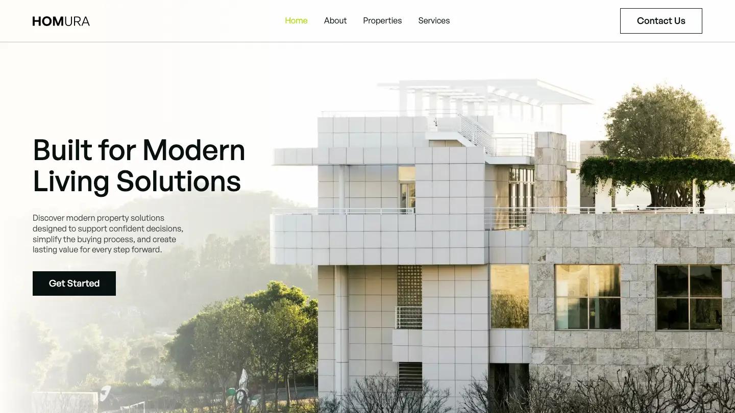 Homura - Webflow Real Estate & Property Website Template