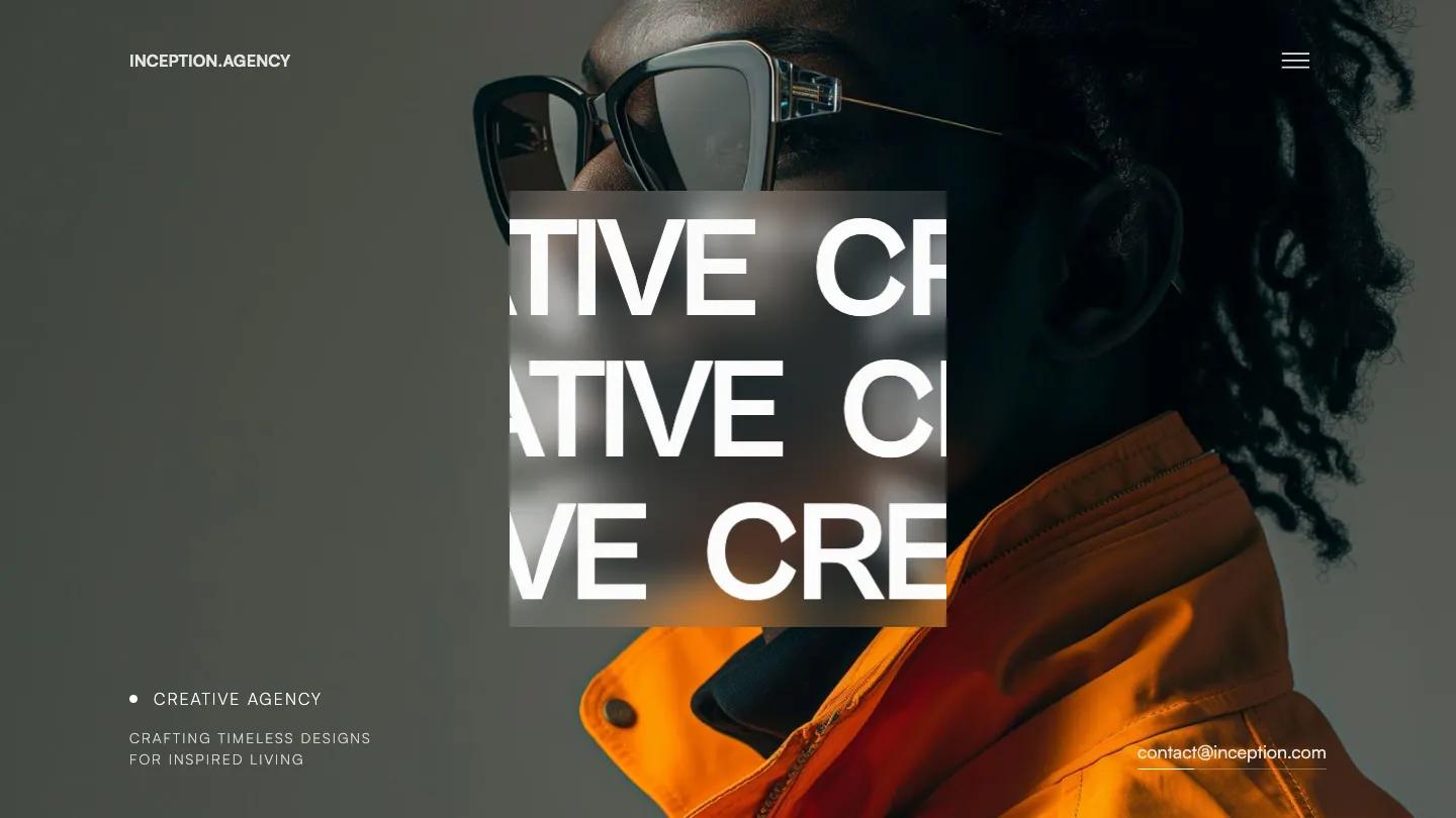 Inception 3D - Webflow Portfolio & Agency Website Template