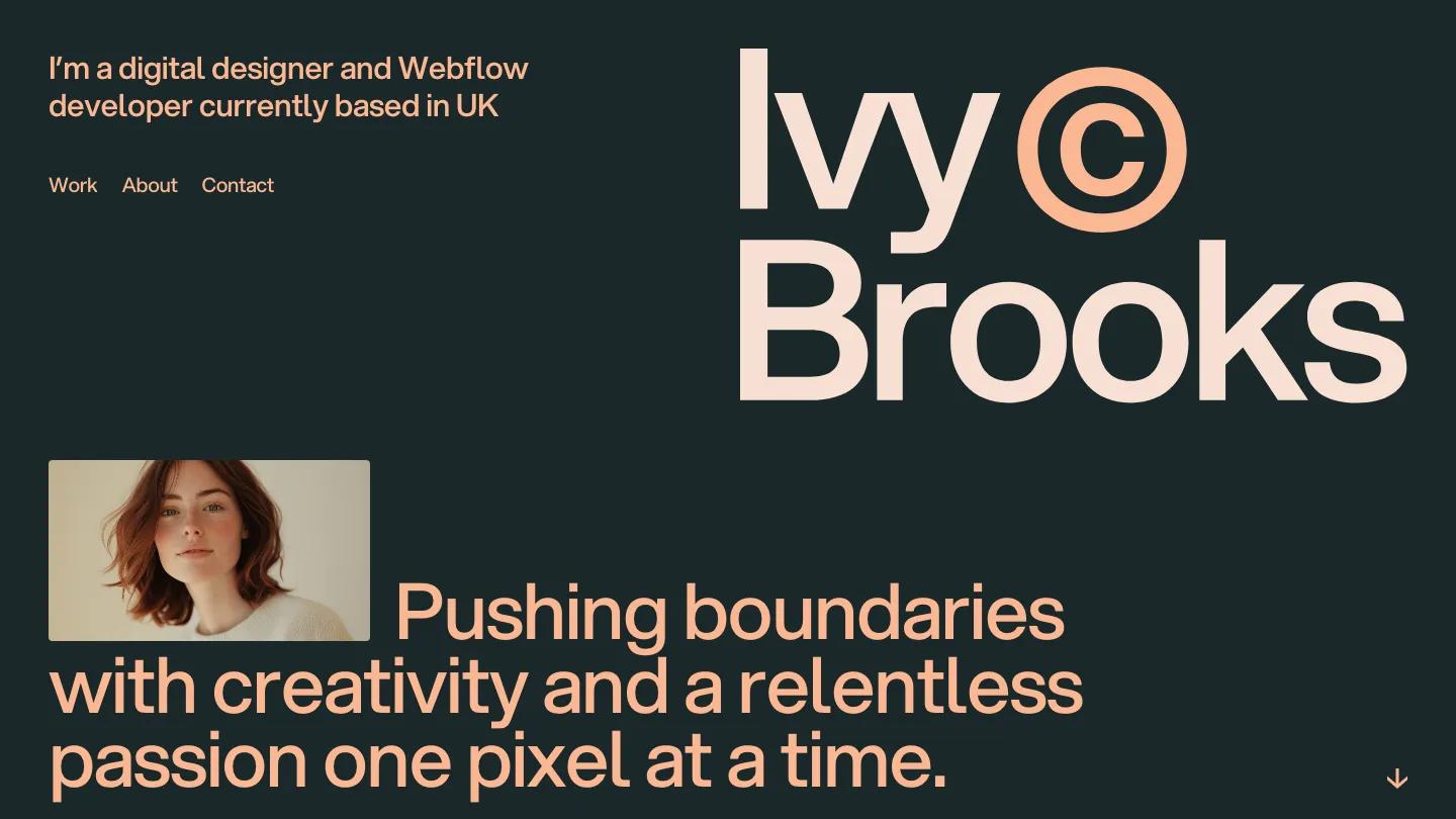 IvyBrooks - Webflow Portfolio & Agency Website Template