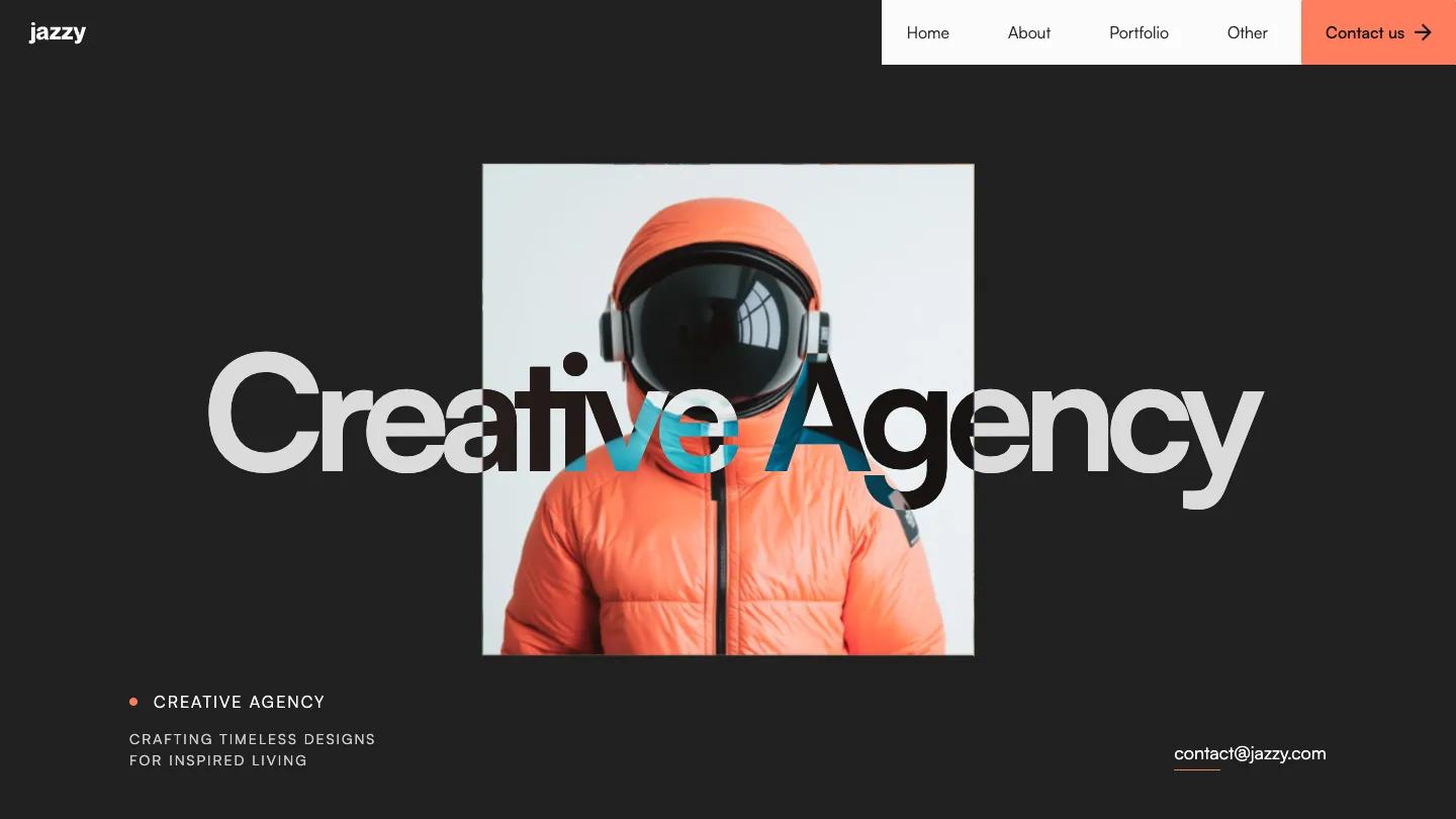 Jazzy - Webflow Portfolio & Agency Website Template