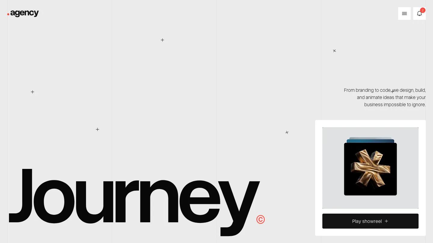Journey Studio - Webflow Portfolio & Agency Website Template