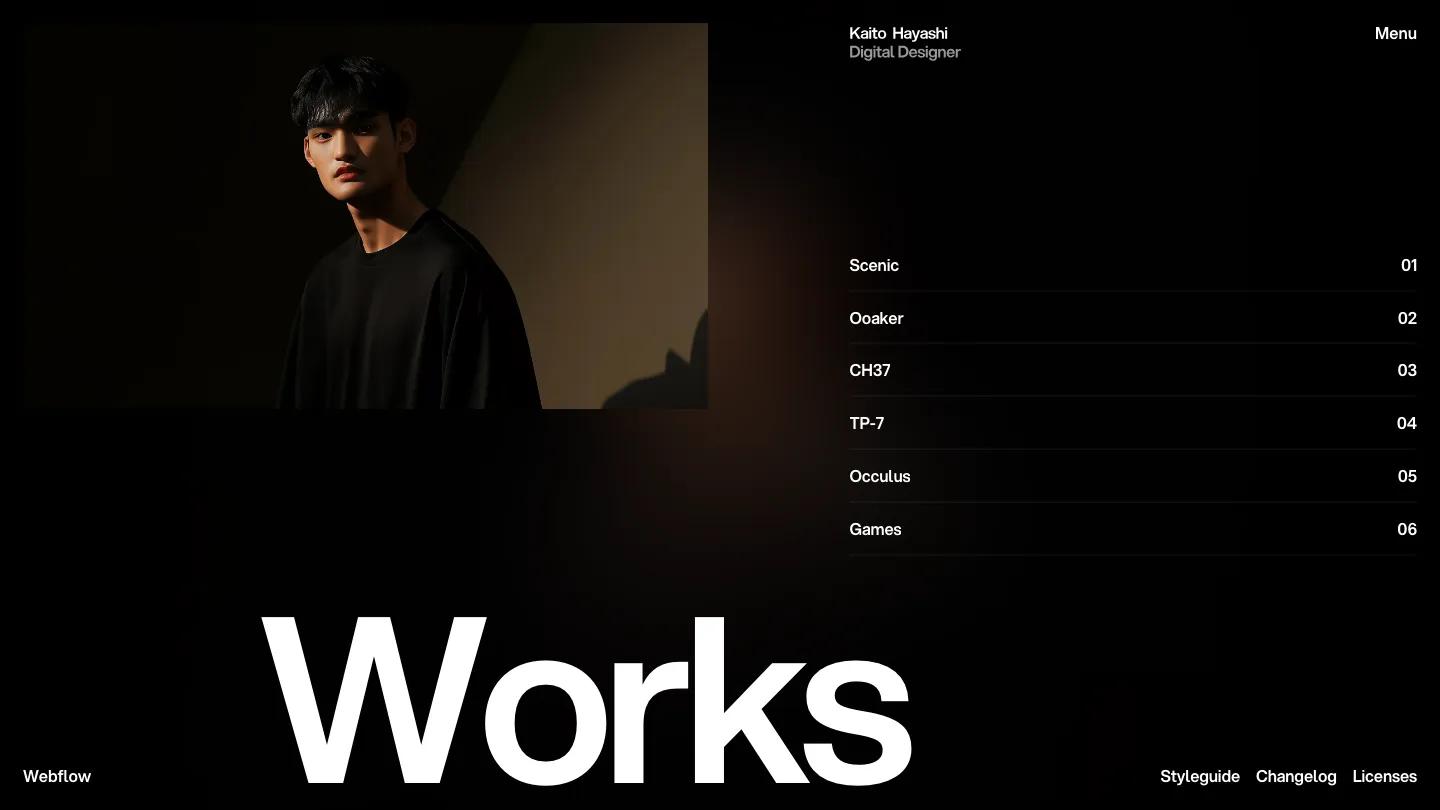 Kaito - Webflow Portfolio & Agency Website Template