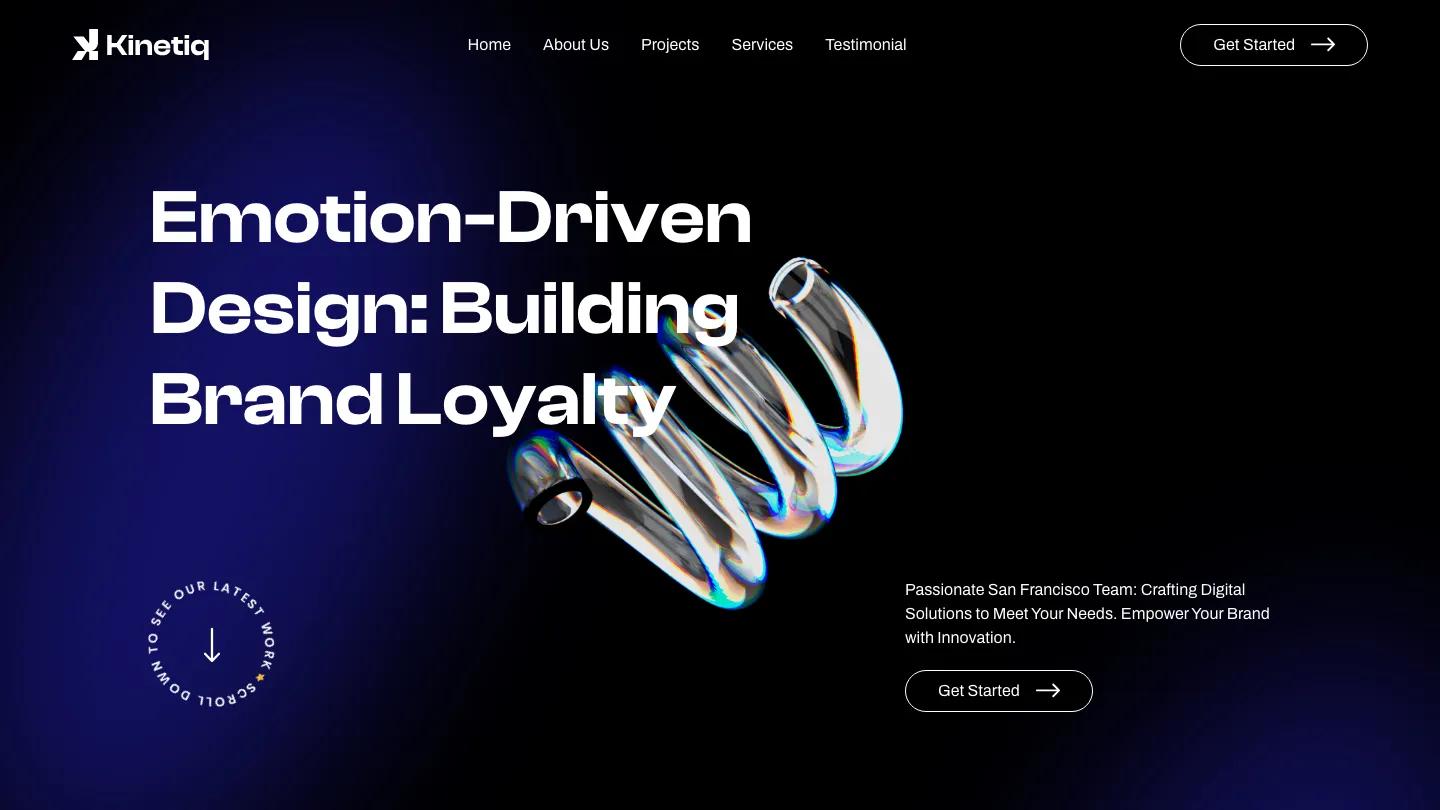 Kinetiq - Webflow Portfolio & Agency Website Template