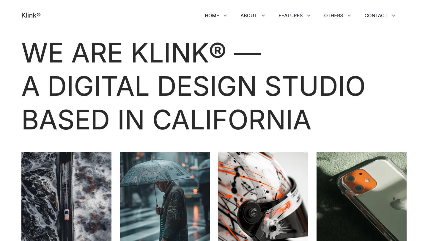 Klink - Webflow Portfolio & Agency Website Template
