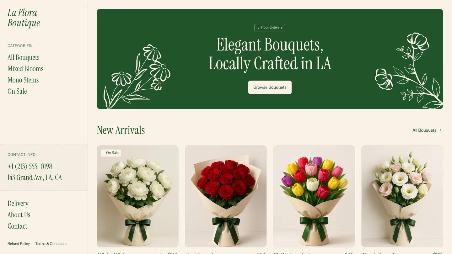 La Flora - Webflow Retail & E-commerce Website Template
