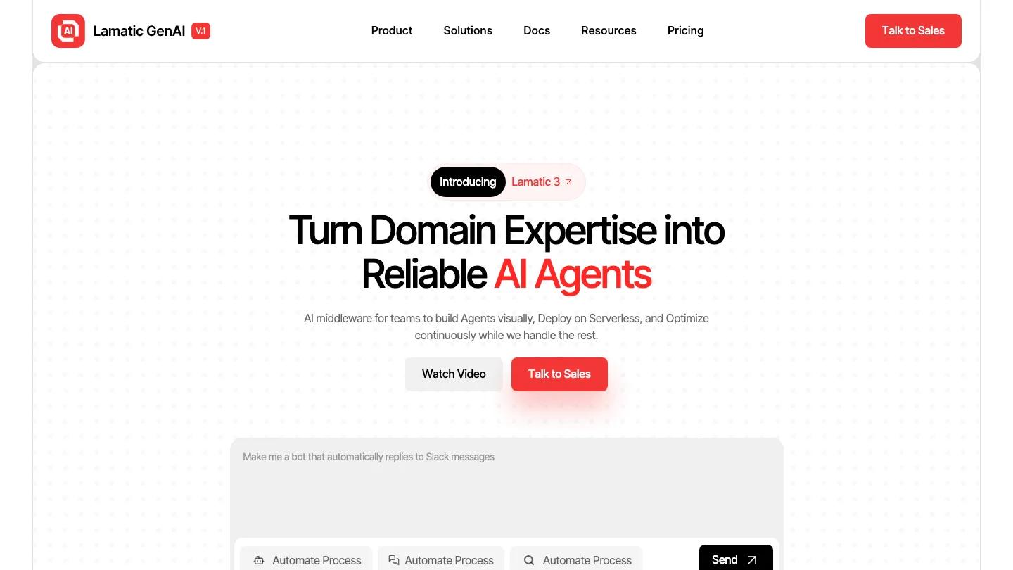 Lamatic GenAi - Webflow Technology & Software Website Template